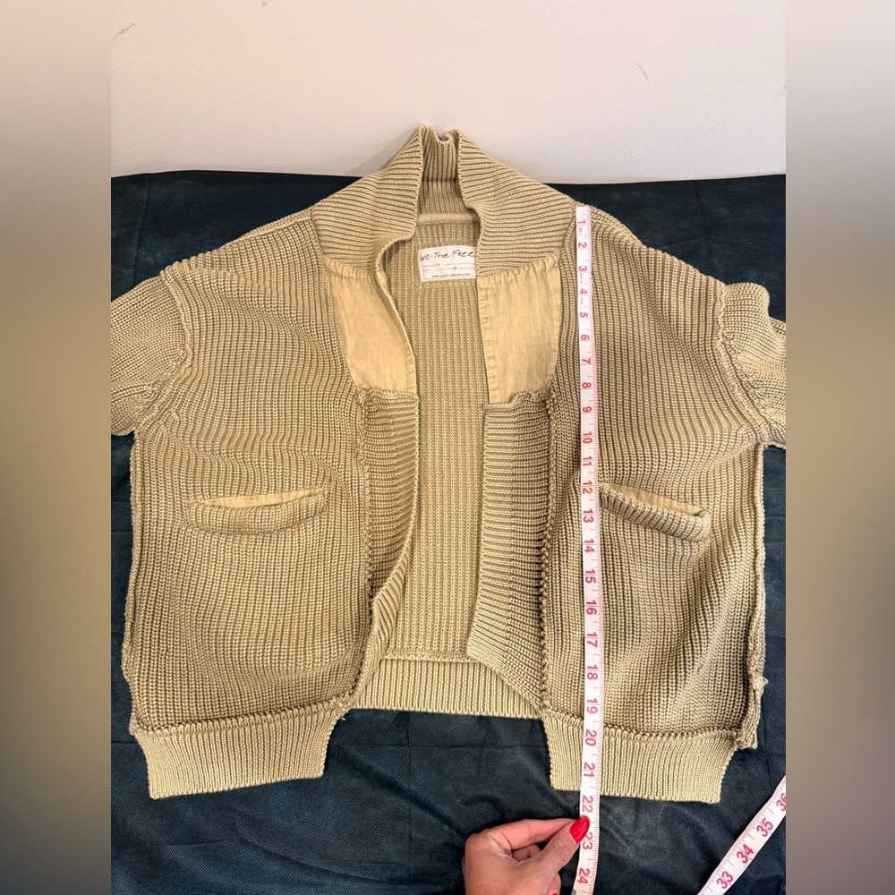 🔥We The Free Cozy Tan Knit Cardigan Size S EC🔥 - Picture 4 of 5